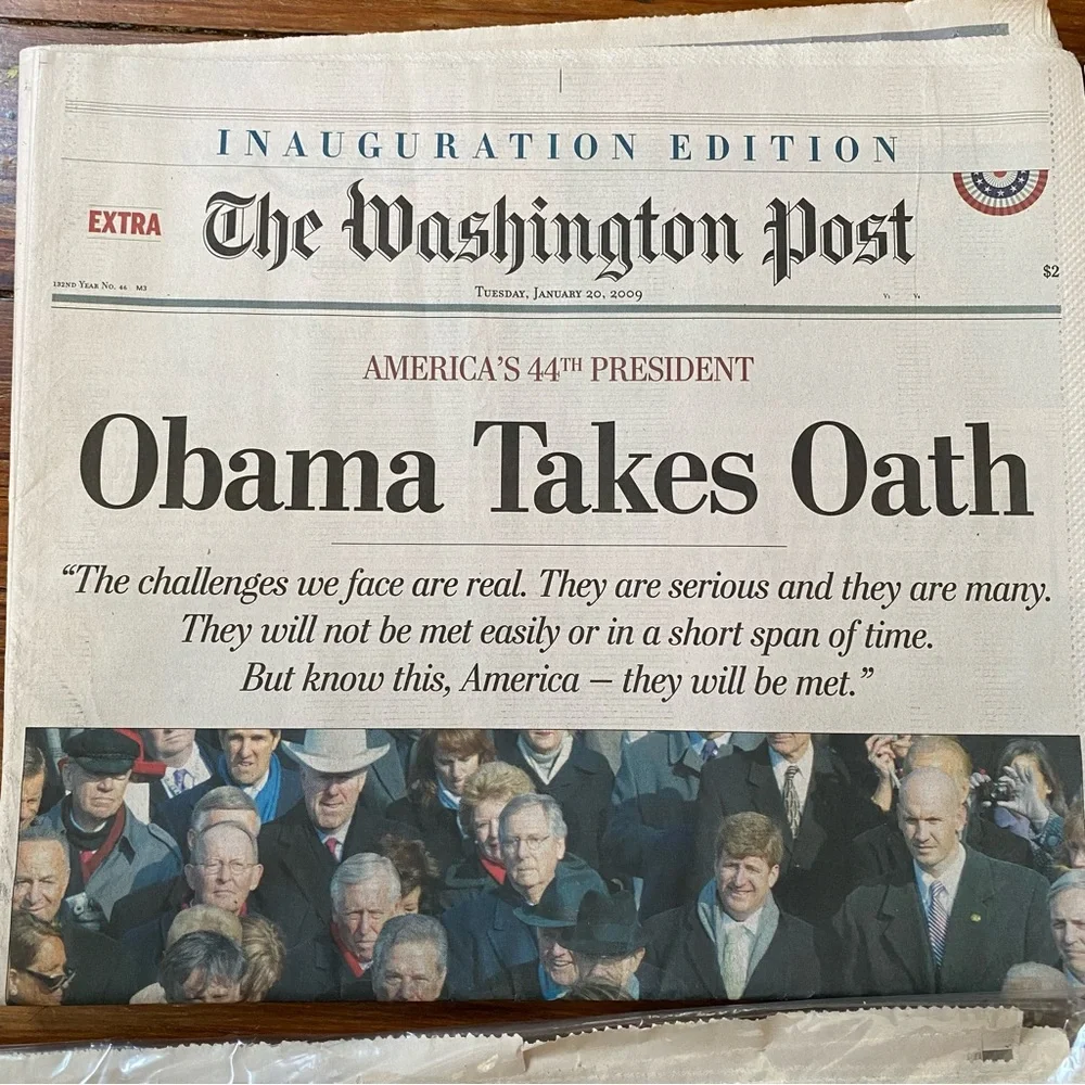 Original The Washington Post Newspapers Historic Moments In America Set of 4 - Picture 7 of 9